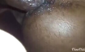 Wet Black Ass Farting While